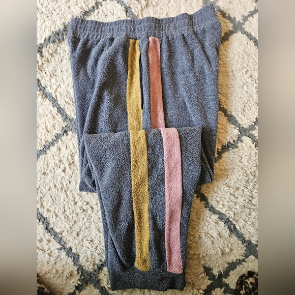 Free People Blue Monday Fleece Joggers Size Large - Picture 2 of 6